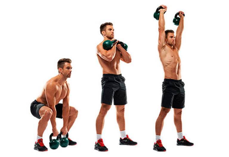 Комплекс упражнений с гирей для начинающих в на все группы мышц