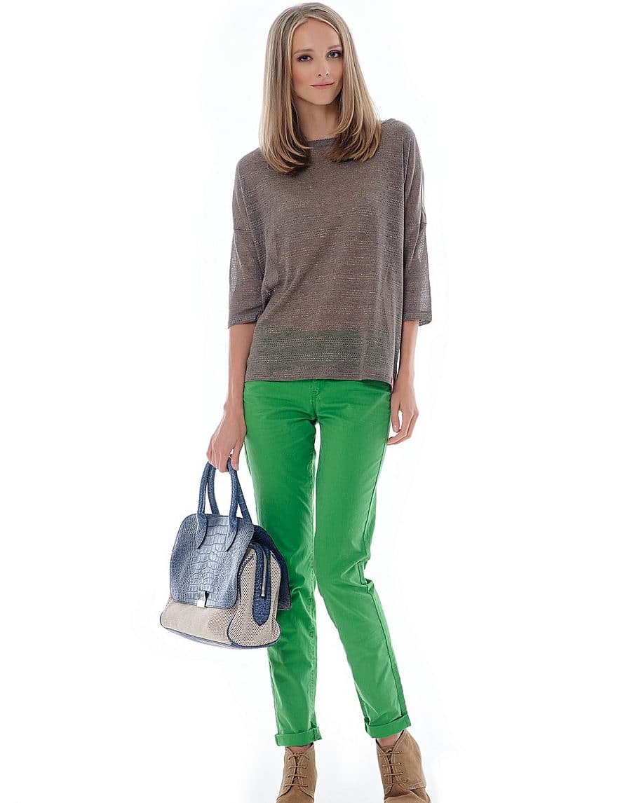 Женские зеленые брюки: модели 2019