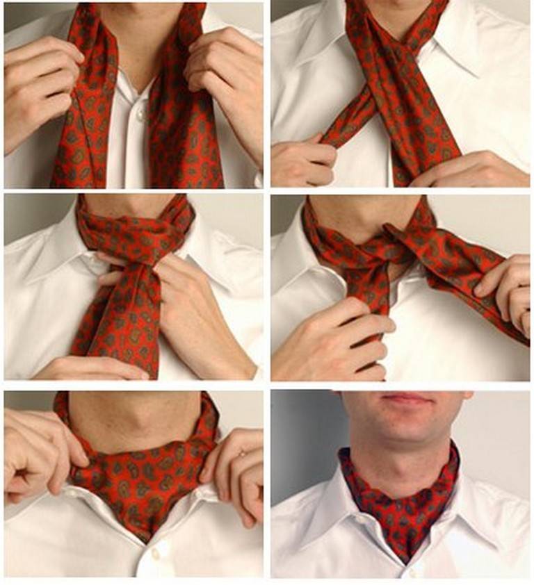 Как завязать шейный платок (cravat) мужчине. как красиво завязывать шейный платок мужской под рубашку: способы, фото. как сочетать мужской шейный платок с рубашкой и как его правильно носить
