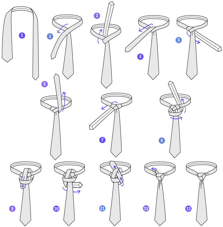 Как завязать галстук правильно