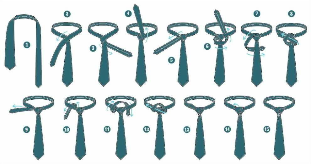 Как завязать галстук: пошаговые инструкции и схемы с фото