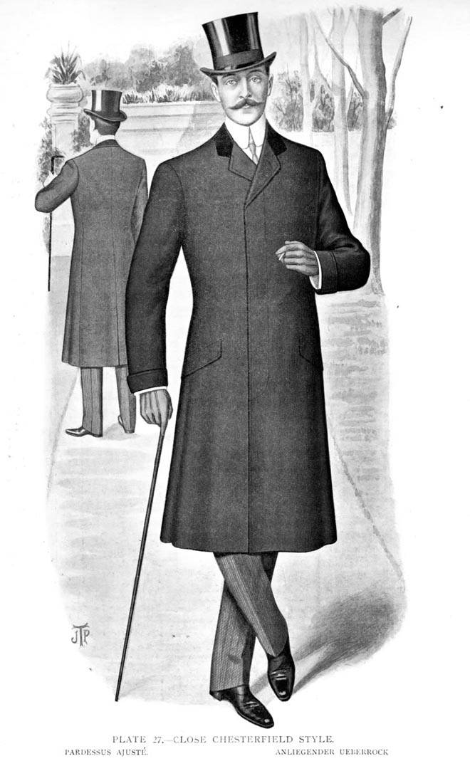 Фирменное пальто графа честерфилда