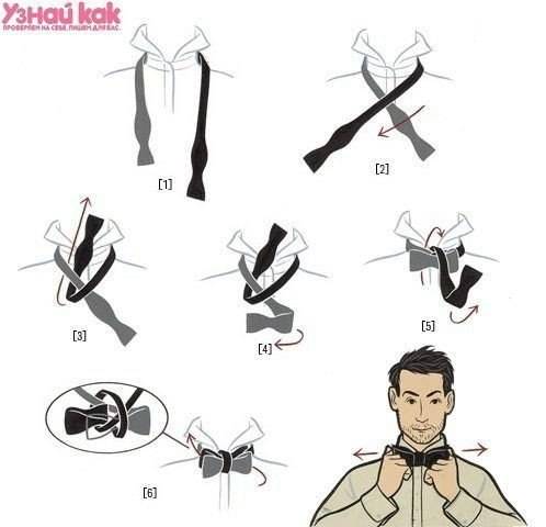 Как завязать галстук бабочку – советы стилистов, схемы и фото