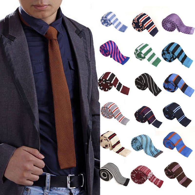 Как и с чем носить вязаные галстуки