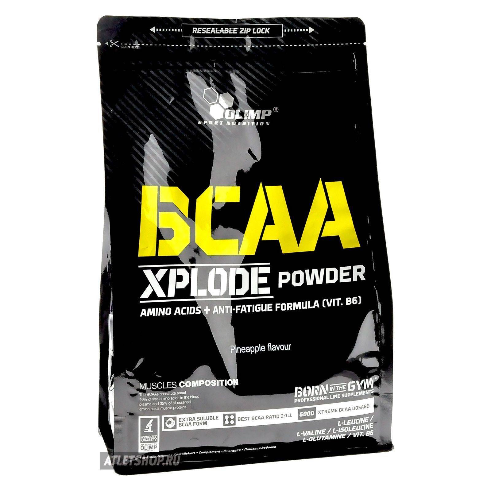 Выгодные преимущества, состав и схема приема bcaa xplode powder