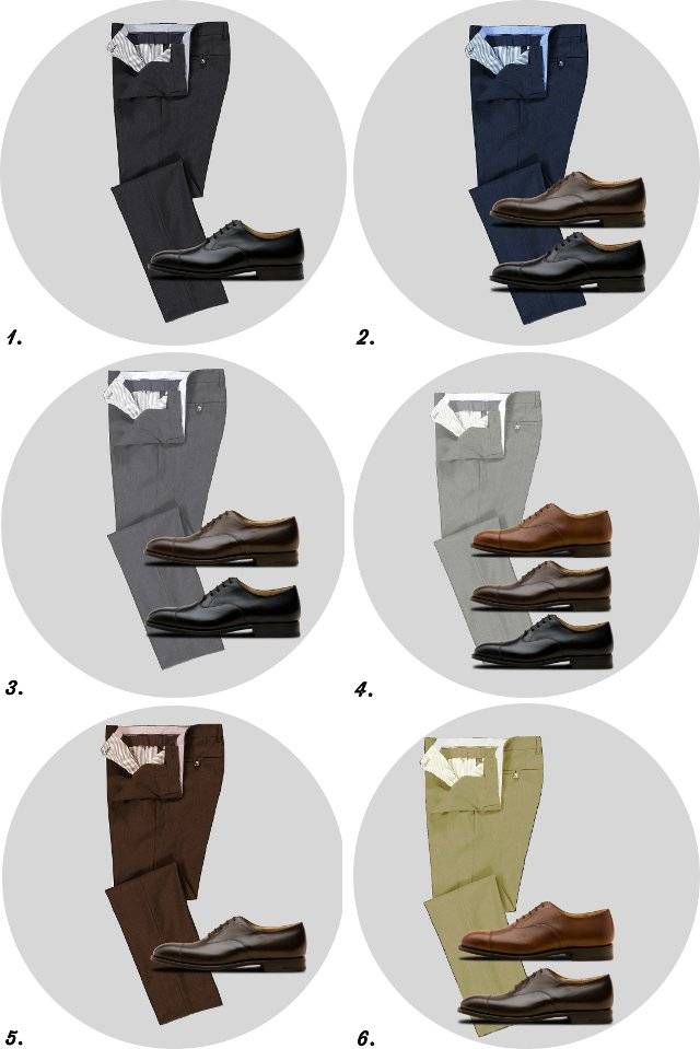 Как подбирать цвет носков? под брюки или под обувь?