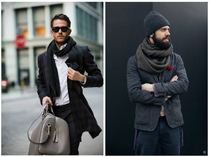 Как правильно завязывать мужской шарф, учитывая длину и тип одежды