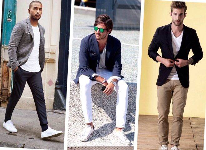 Пиджак с джинсами – классический и кэжуал стиль