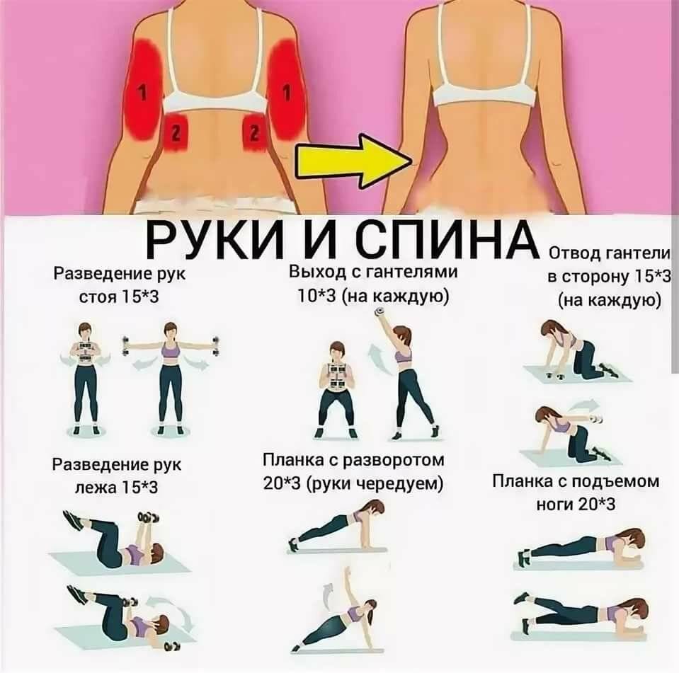 Тренировка для верхней части тела (руки, плечи, грудь, живот, спина): программа для новичков (день 4)