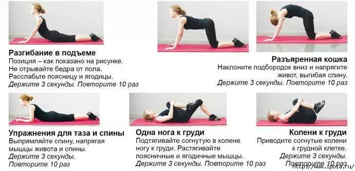 3 упражнения от боли в спине