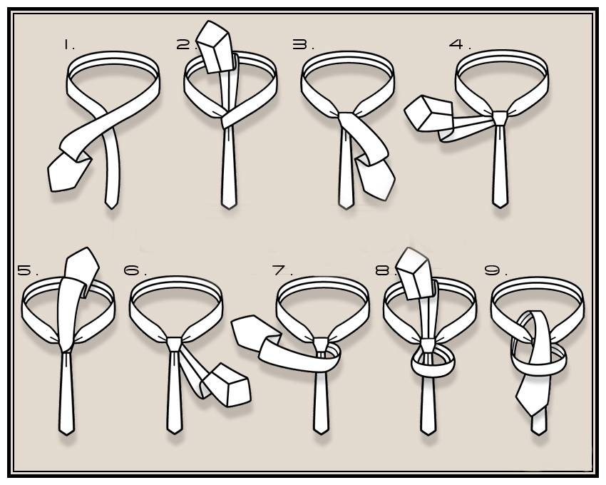 3 способа как завязать узкий галстук