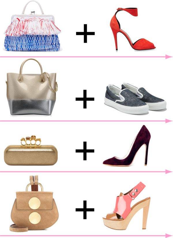 Как подобрать сумку к одежде и обуви