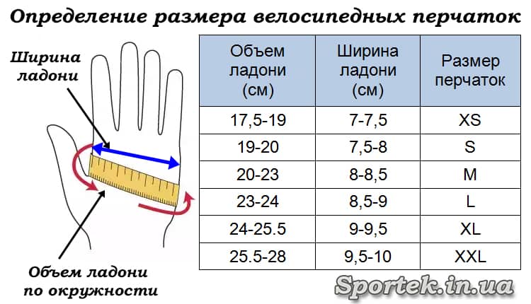 Размеры боксерских перчаток