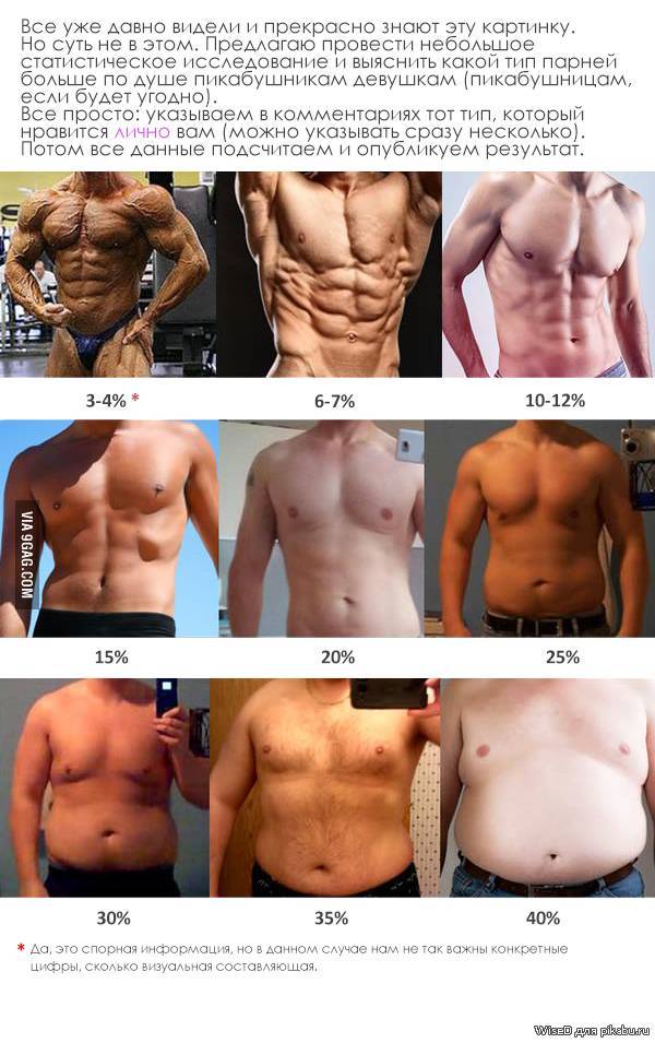 О норме процента жира в организме мужчины: при каких показателях виден пресс
