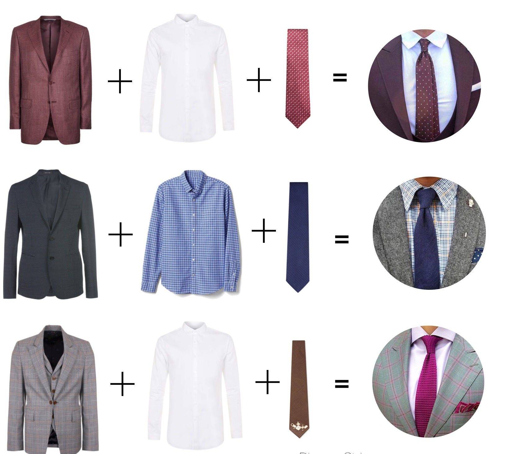 Как подобрать галстук к костюму и рубашке: фото