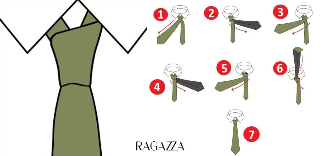 Пошаговые инструкции, как правильно завязать галстук
