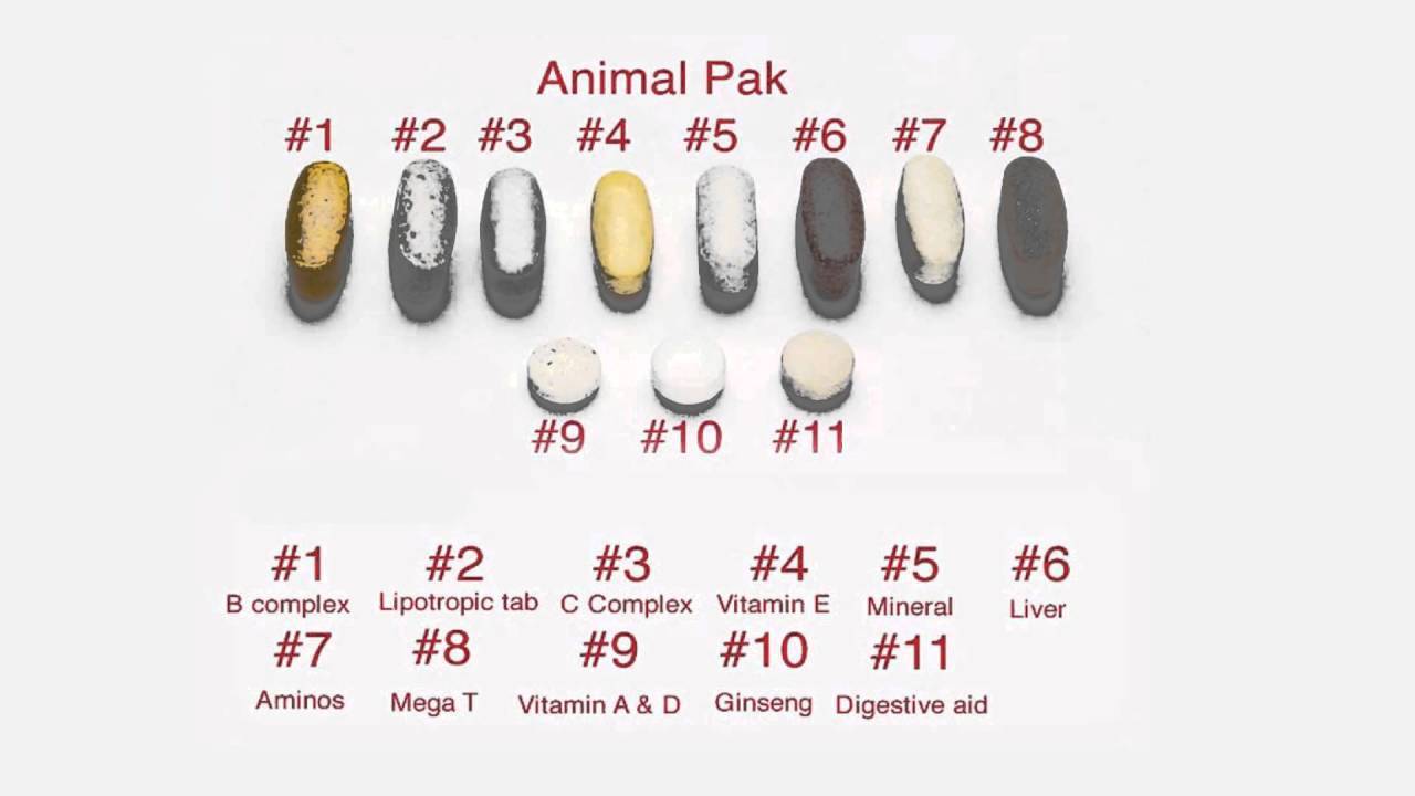 Animal pak от universal: описание, состав, как принимать