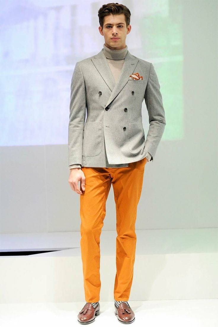 Оранжевый в мужском гардеробе - яркое настроение