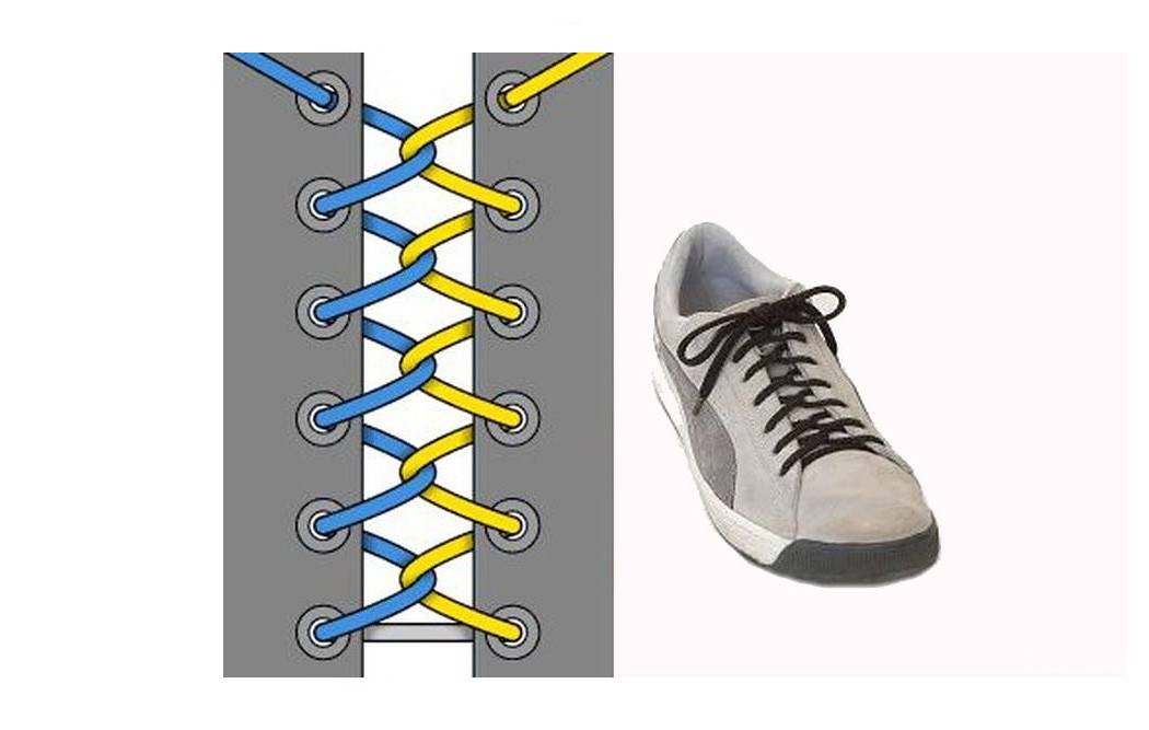 Как завязать шнурки на кроссовках
