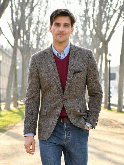 Как это носить: 5 мужских образов с твидовым пиджаком