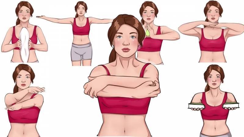 Как накачать грудь девушке: упражнения для мышц груди