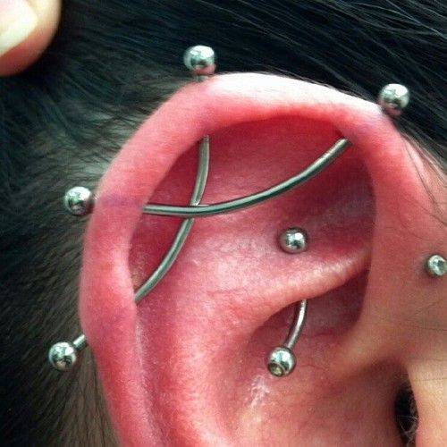 Пирсинг уха: виды проколов и сережек для ушей, особенности ухода