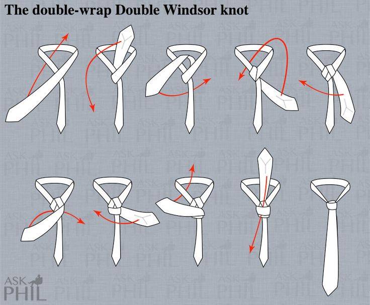 Как завязать галстук: пошаговые инструкции и схемы с фото