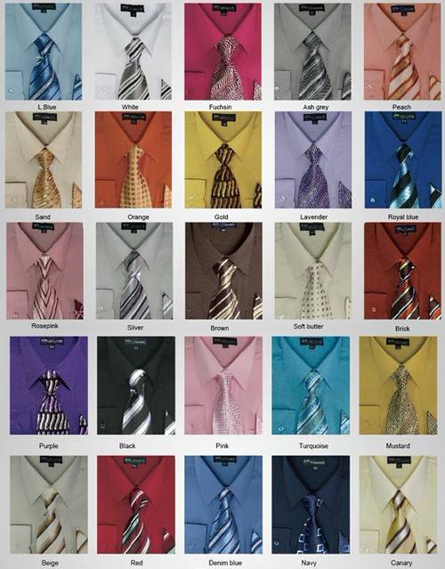 Руководство по комбинации мужских рубашек и галстуков