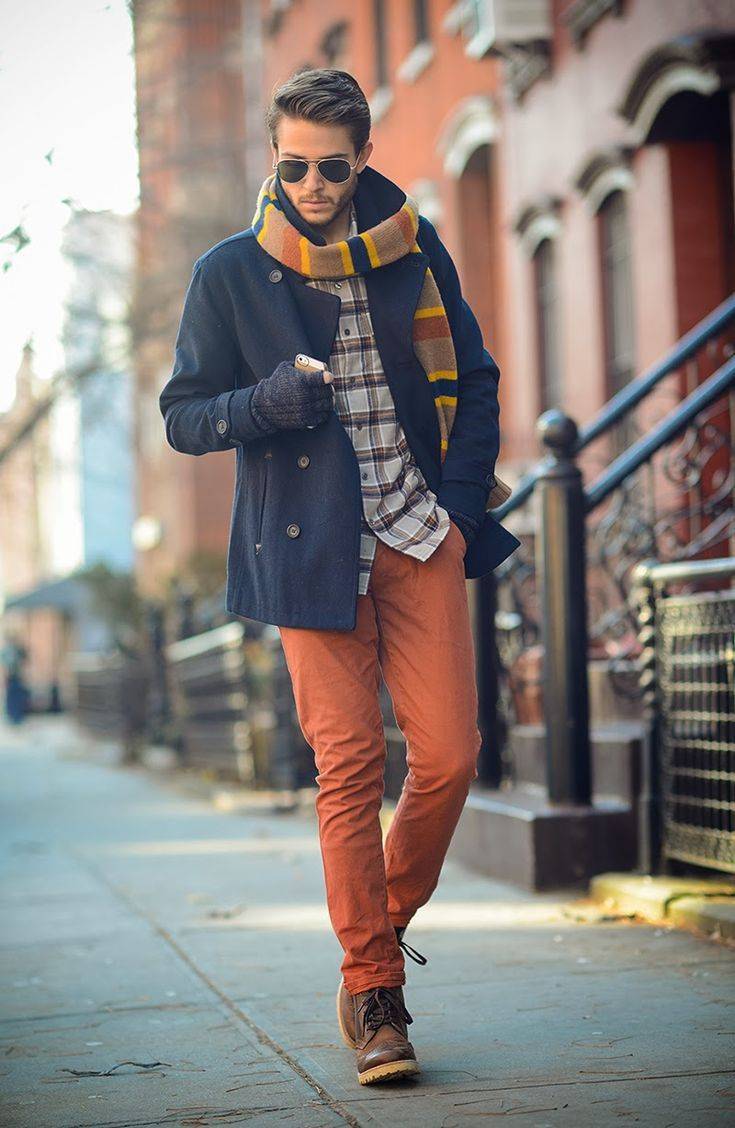 Оранжевый цвет в мужской одежде: как правильно сочетать?