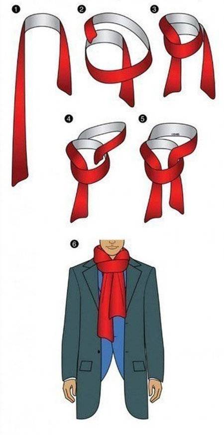 Как завязать мужской шарф? пять стильных способов!