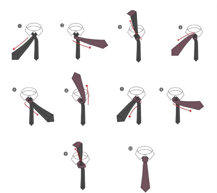 Как вязать галстуки идеально и красиво: пошаговая инструкция с фото, схемой и видео материалом