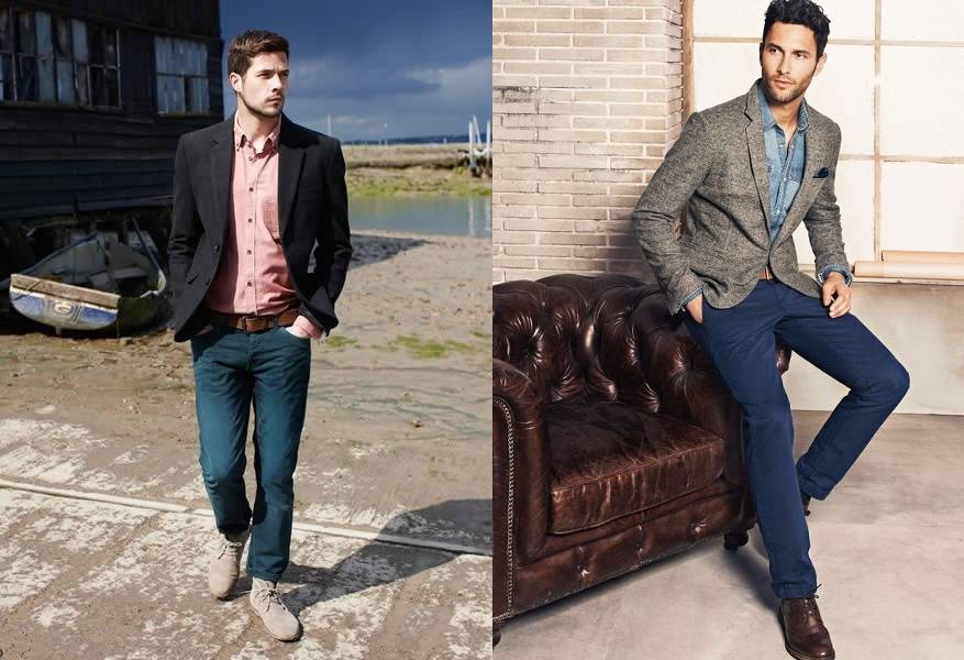 Мужские пиджаки под джинсы: разновидности, выбор, правила сочетания