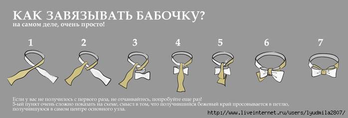 Как завязать галстук-бабочку?