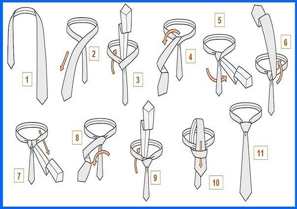 Как правильно завязать галстук. инструкции