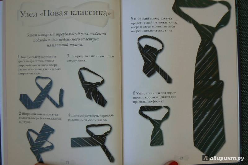 Как завязать галстук пошагово фото простой способ