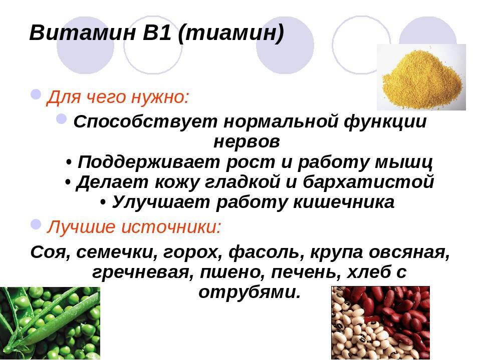 Витамин b1, продукты содержащие витамин, роль и значение, дозировка, недостаток и переизбыток тиамина