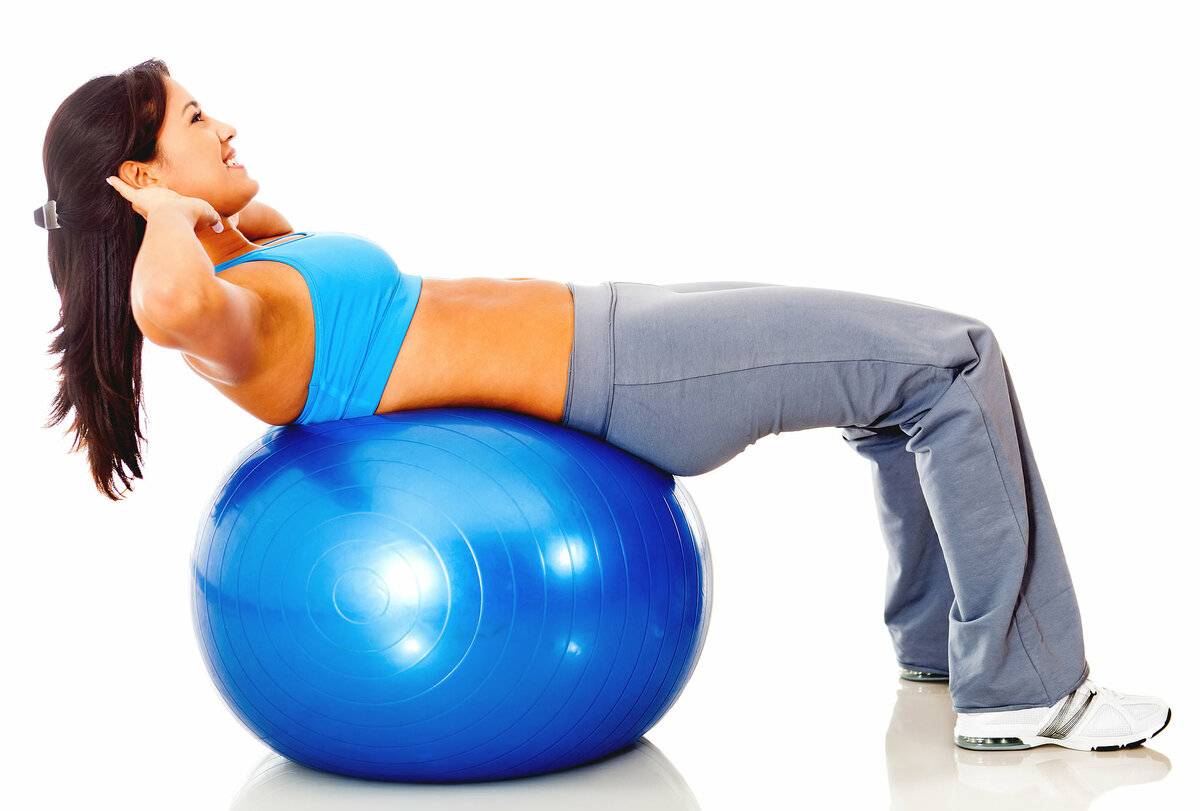 Об упражнениях на фитболе для похудения: упражнения с мячом для пресса и ягодиц