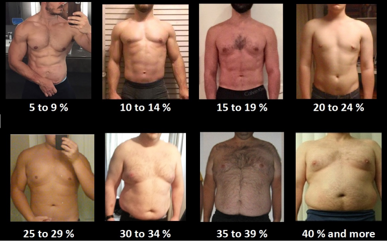 О норме процента жира в организме мужчины: при каких показателях виден пресс