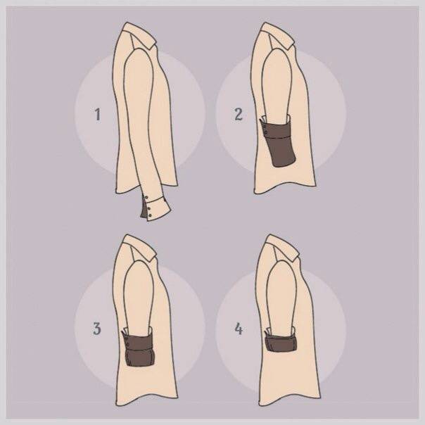 Как закатать рукава на рубашке