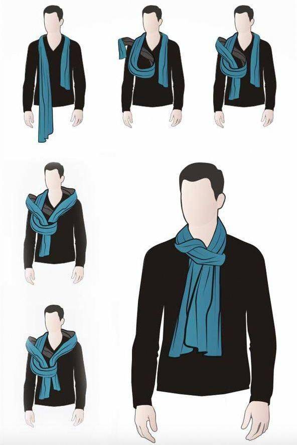 Как завязывать мужской шарф и почему настоящему мужчине необходим этот аксессуар