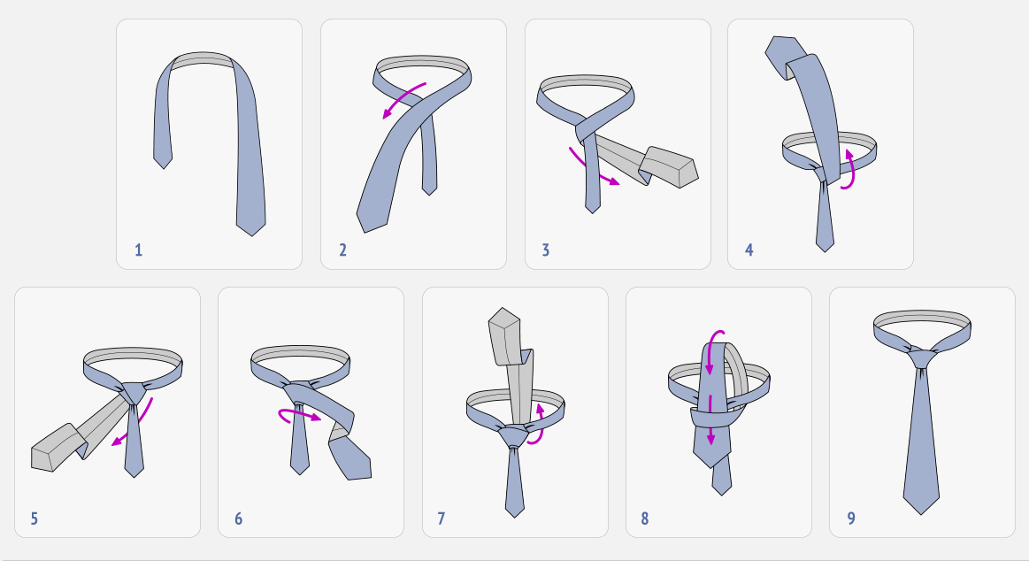 Тонкие галстуки: техника завязывания и правила ношения