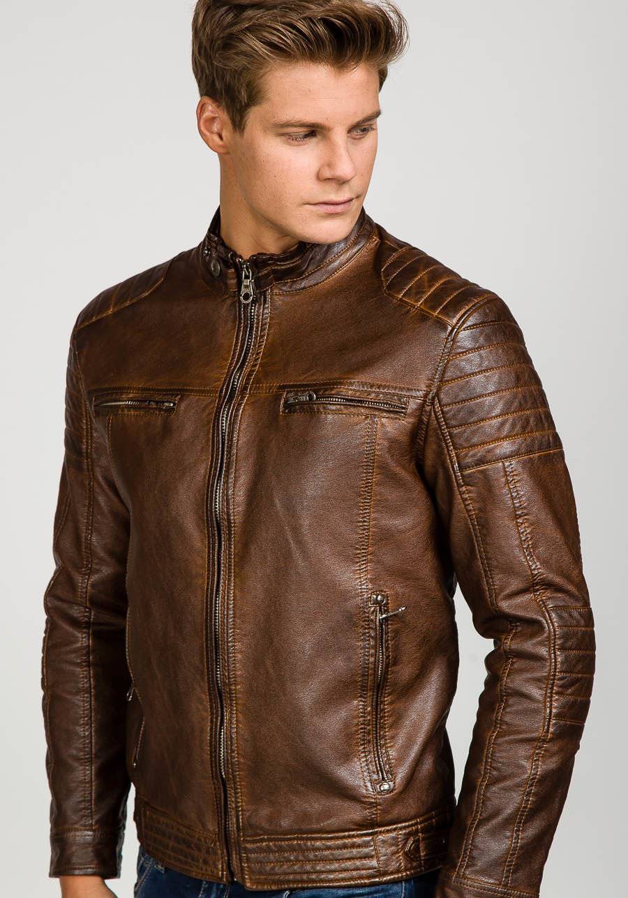 Мужские кожаные куртки. 200 фото модных курток из кожи.
