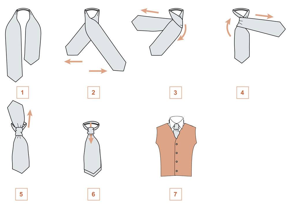 Как завязать платок на шее разными способами ?