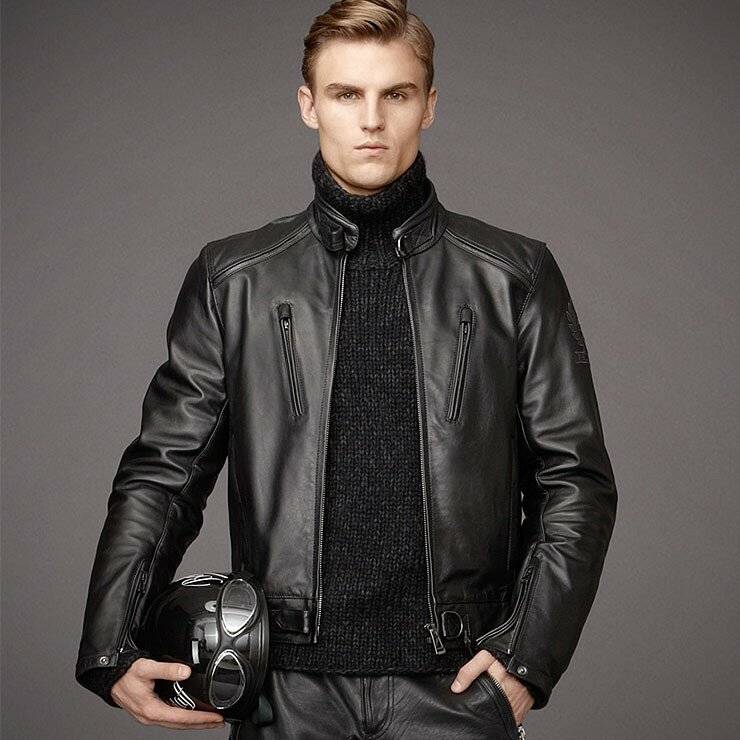 С чем мужчины носят кожаную куртку, модные образы в разных стилях