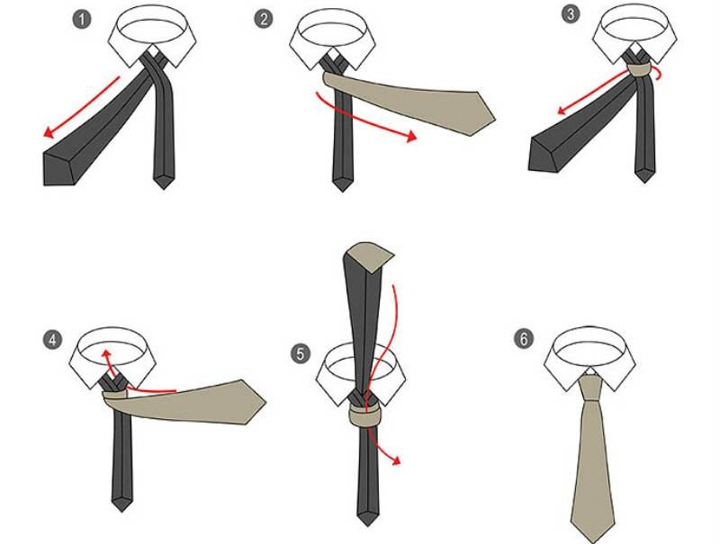 Виндзорский узел для галстука