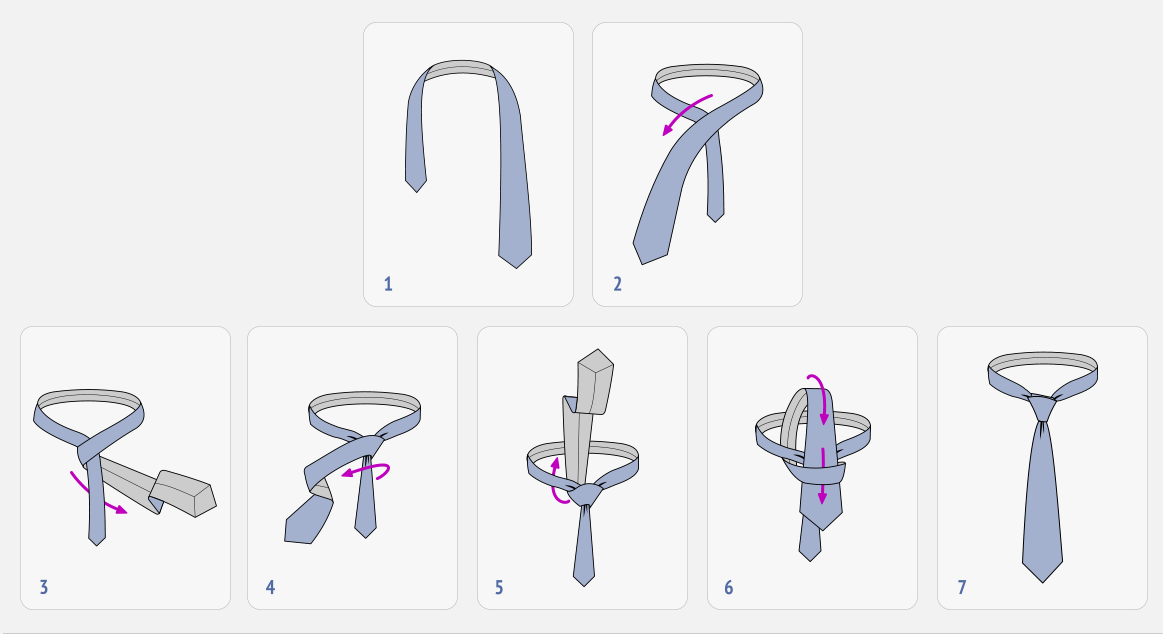 Виндзорский узел для галстука
