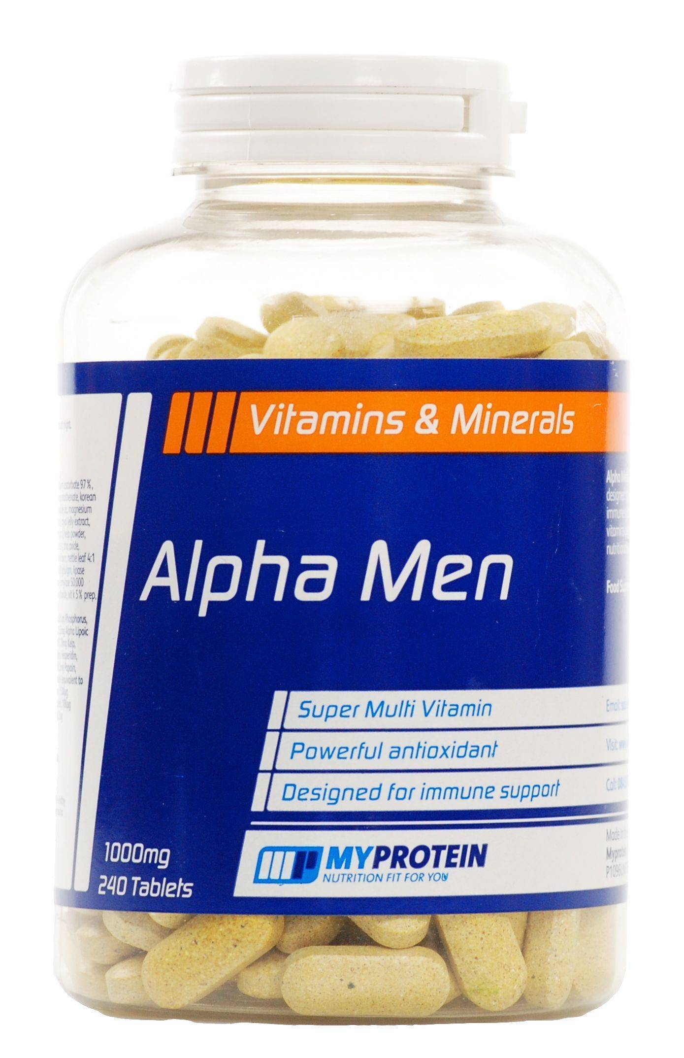 Купить myprotein alpha men (120 таблеток) - витамины и минералы