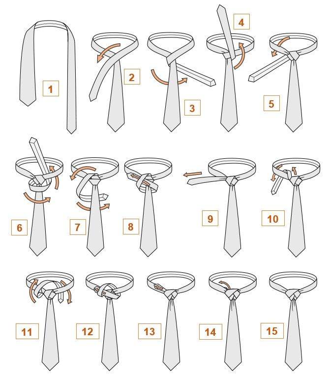 Как завязывать галстук бабочку — схемы, инструкция с фото