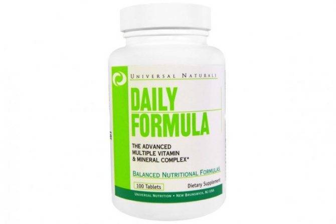Daily formula: мощный витаминно-минеральный комплекс от universal nutrition