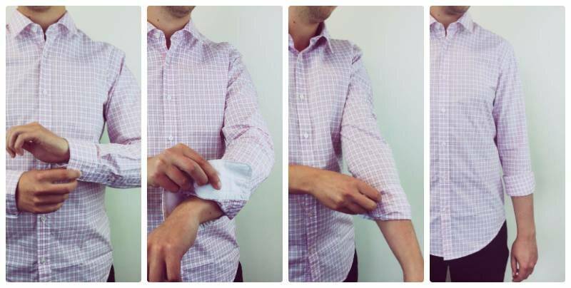 Как укоротить рукава на рубашке